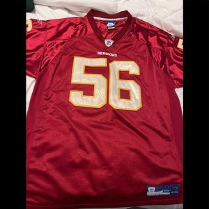 Vintage Washington Redskins Lavar Arrington Jersey #56 Authentic Reebok Size 52